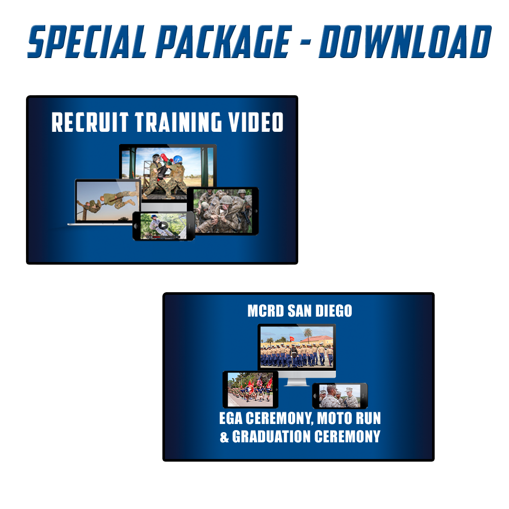 MCRD San Diego Recruit Training & Graduation Video Package AVAILABLE STARTING WITH 3/8/24 GRADUATION